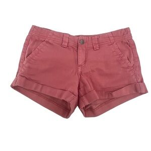 21 Denim Mauve Chino Cuffed Hem Shorts Size 25 Women’s
